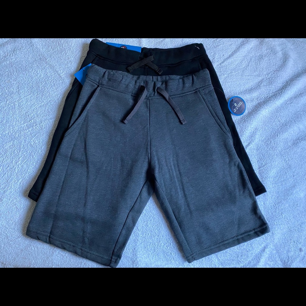 2 piece sweatpant shorts.